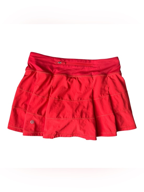 lululemon athletica Dresses & Skirts - Lululemon Pace Rival Mid-Rise Skirt Run Tennis Golf Dark Red Womens Sz 4 EUC HTF